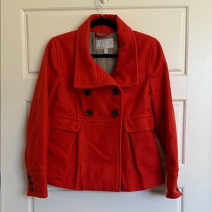 Women's Orange Peacoat size Medium